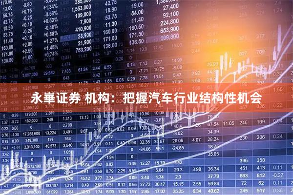 永崋证券 机构：把握汽车行业结构性机会